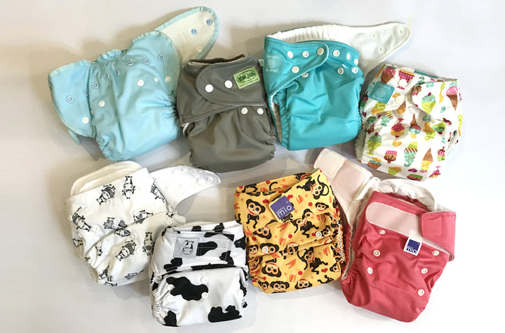 Variety of cloth diapers