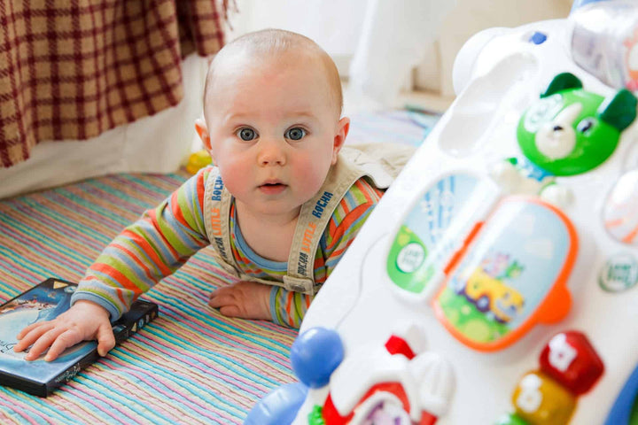 Baby On Floor in Playroom