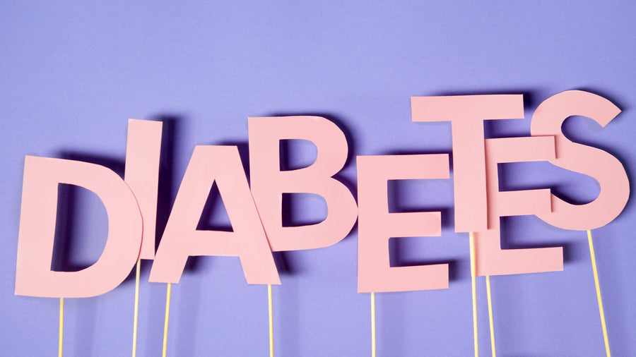  the word diabetes spelled out