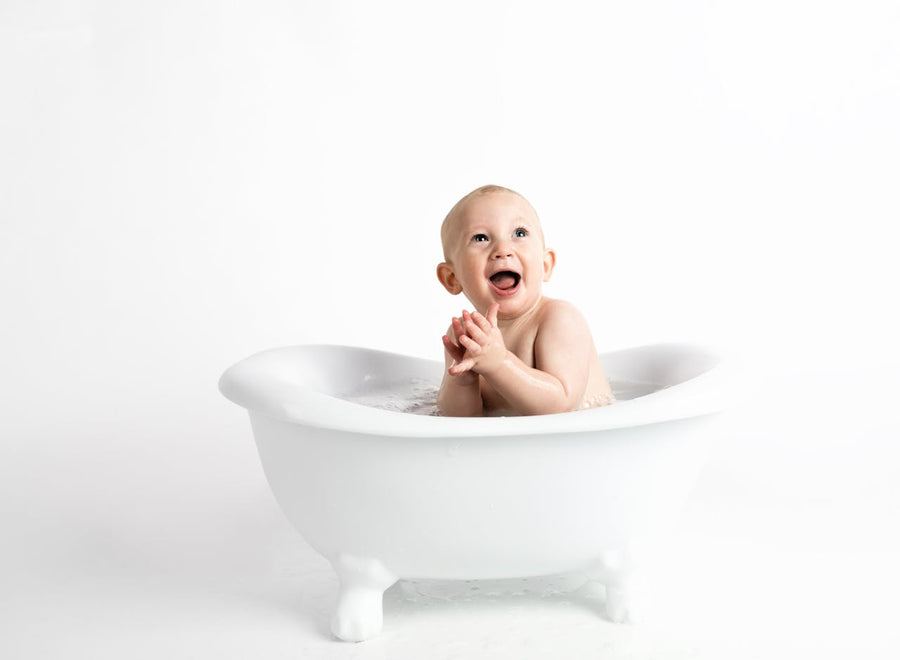 baby in bathtub