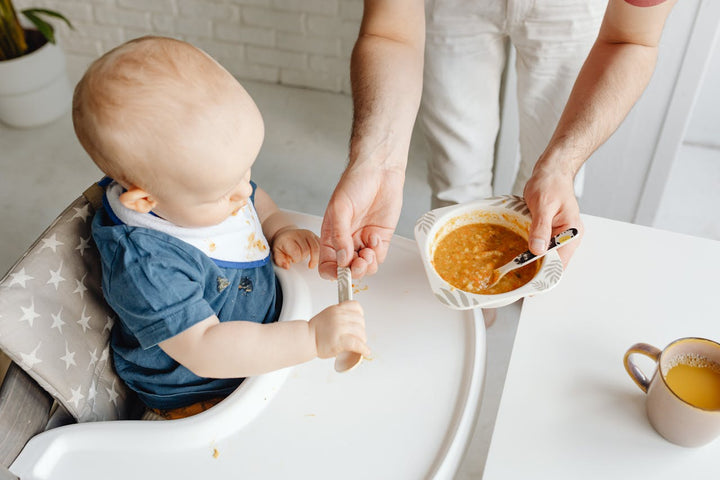 baby with food