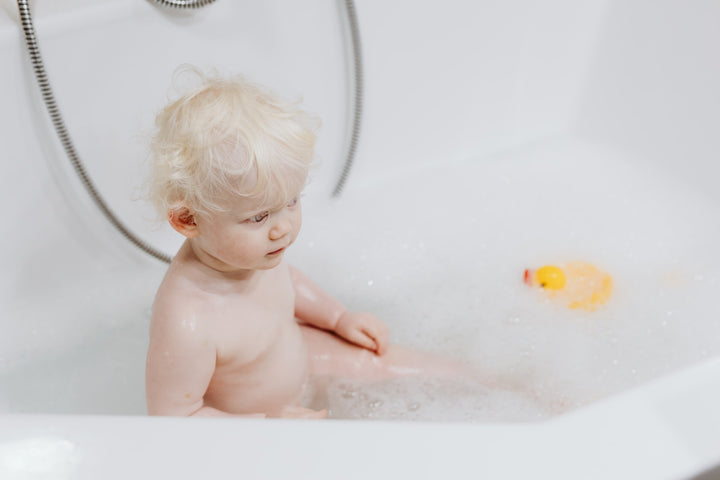 Boy in bubble bath