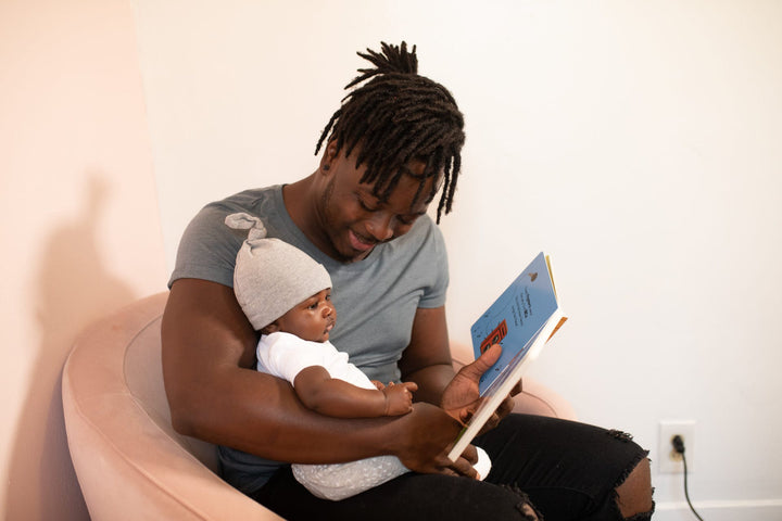  Dad and Baby Reading Book