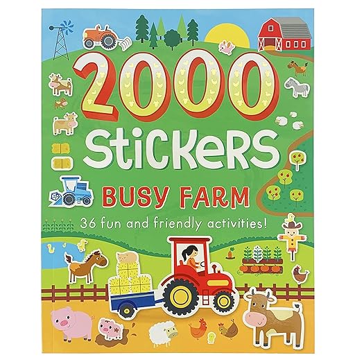 2000 Stickers: Busy Farm Activity and Sticker Book for Kids