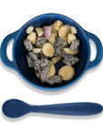 Bazzle Baby Anchor Bowl with Lid + Spoon