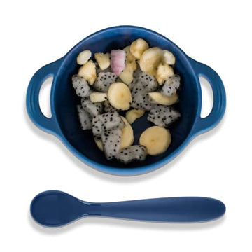 Bazzle Baby Anchor Bowl with Lid + Spoon