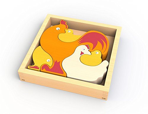 BeginAgain Chicken Family Puzzle